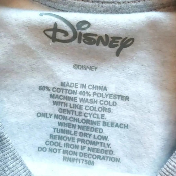 Women's Large Disney Alice and Wonderland Graphic Sweatshirt - Heather Gray - Picture 4 of 7